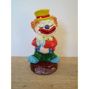 Vintage 1985 Del Monte Big Top Bonanza Clown Coin Bank Plastic Promo Advertising